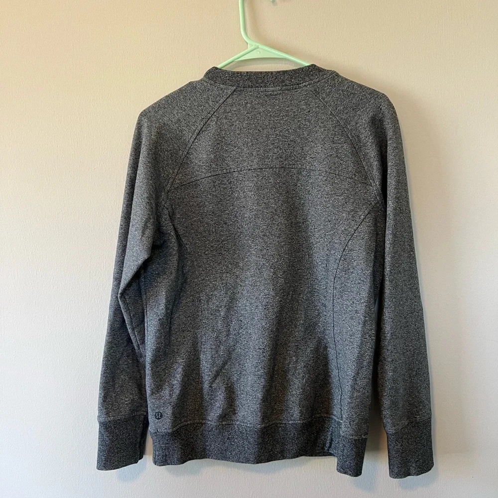 Lululemon Scuba Crew Heathered Speckled Black